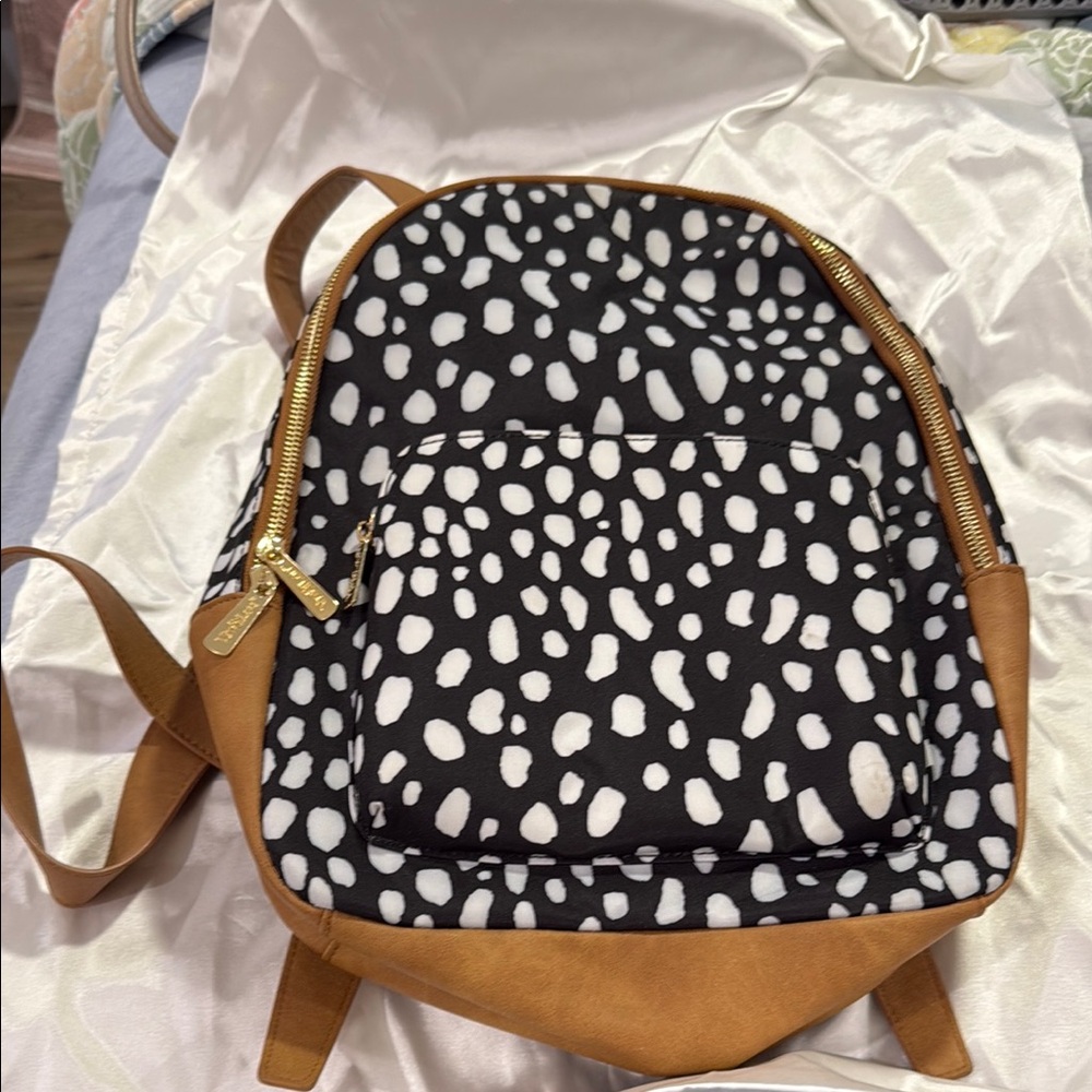 Viv & Lou Brown and Black Patterned Women's Backpack